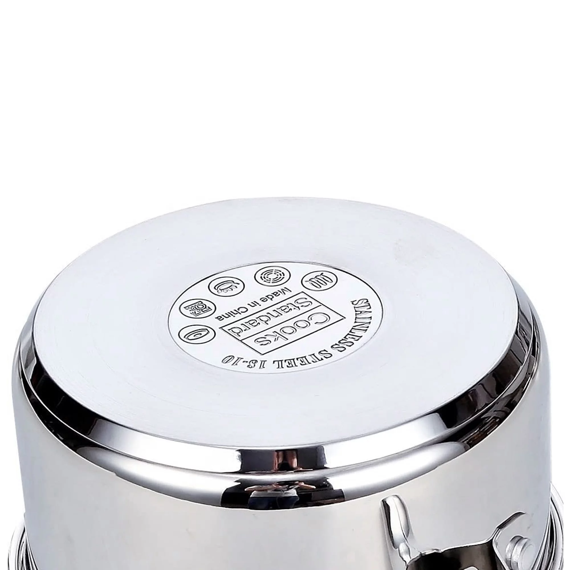 Cooks Standard Saucepan with Glass Lid, 2-Quart Classic Stainless Steel Sauce Pot, Silver