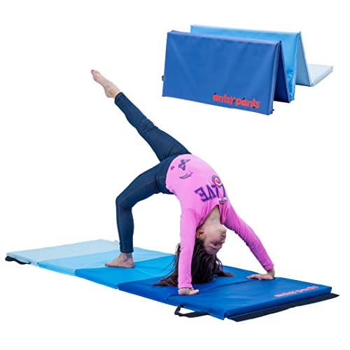 Tumbling Mat – Gymnastics Mat, Easy to Clean, Sturdy, Foldable Tumbling Mat for Kids, Padded, Portable, Carrying Handle, Gymnastics Equipment for Activity Play