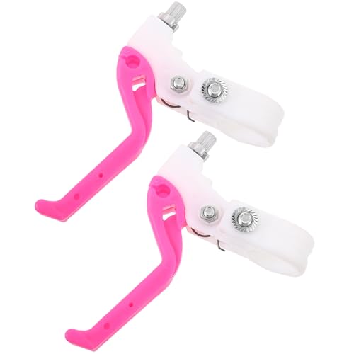 BESPORTBLE Bicycle Brake Lever Brake Grip, Brake Lever Brake Handle Accessories Kids Bicycle Brake Grip Bicycle Accessories 1Pair (Rosy)