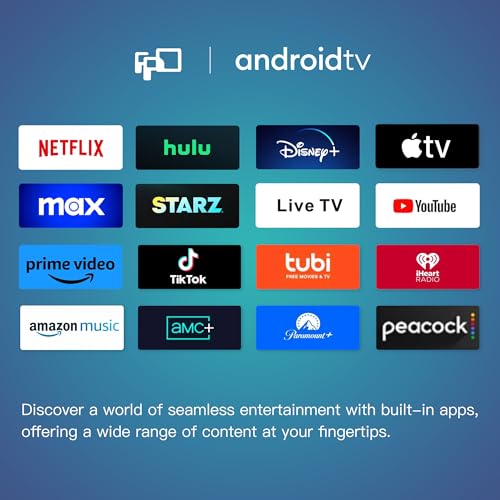 FPD 32 Inch Smart TV 720p HD Flat Screen Television (P-Series) with Google Play, Small LED Tvs for Living Room, Google Cast Built-in, Thin Streaming Live Android TV with WiFi, Bluetooth (2025 Model)