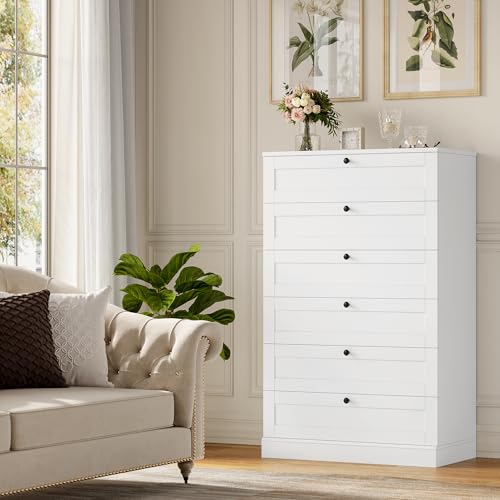 HOSTACK 6 Drawer Dresser for Bedroom, 52