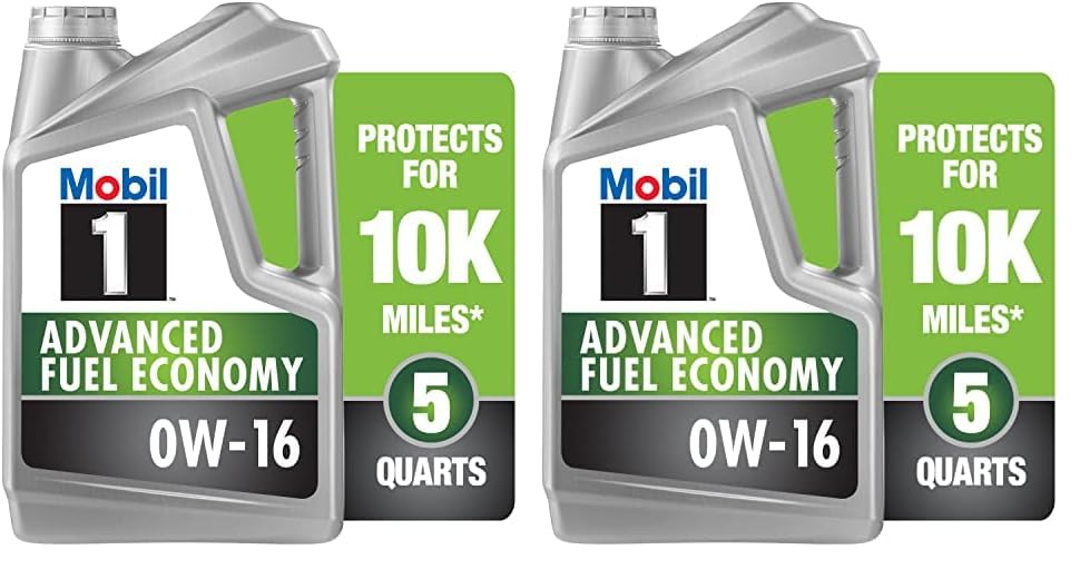 Mobil 1 Advanced Fuel Economy Full Synthetic Motor Oil 0W-20, 5 Quart