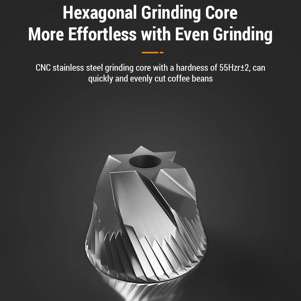 CAMPINGMOON Hand grinder,Coffee Stainless Steel Manual Coffee Stainless Burr Coffee Handle Conical Burr Coffee Steel Conical Burr Coffee Stainless Steel Conical