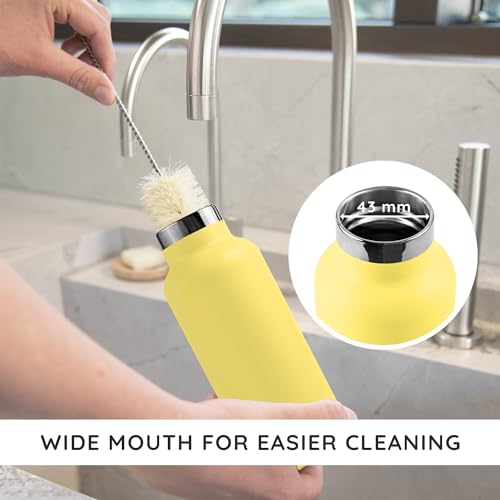 Bambaw 32 oz Water Bottle | Insulated Water Bottles | Water Bottle Stainless Steel | Insulated Travel Water Bottle | Insulated Water Bottle | Stainless Steel Water Bottles | 1 Liter Water Bottles