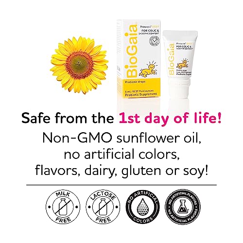 BioGaia Protectis Baby Digestive Health Probiotic Supplement Drops - 5ml, Pack of 4