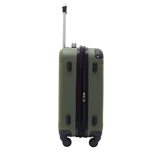 Travelers Club Chicago Hardside Expandable Spinner Luggage, Teal, 20