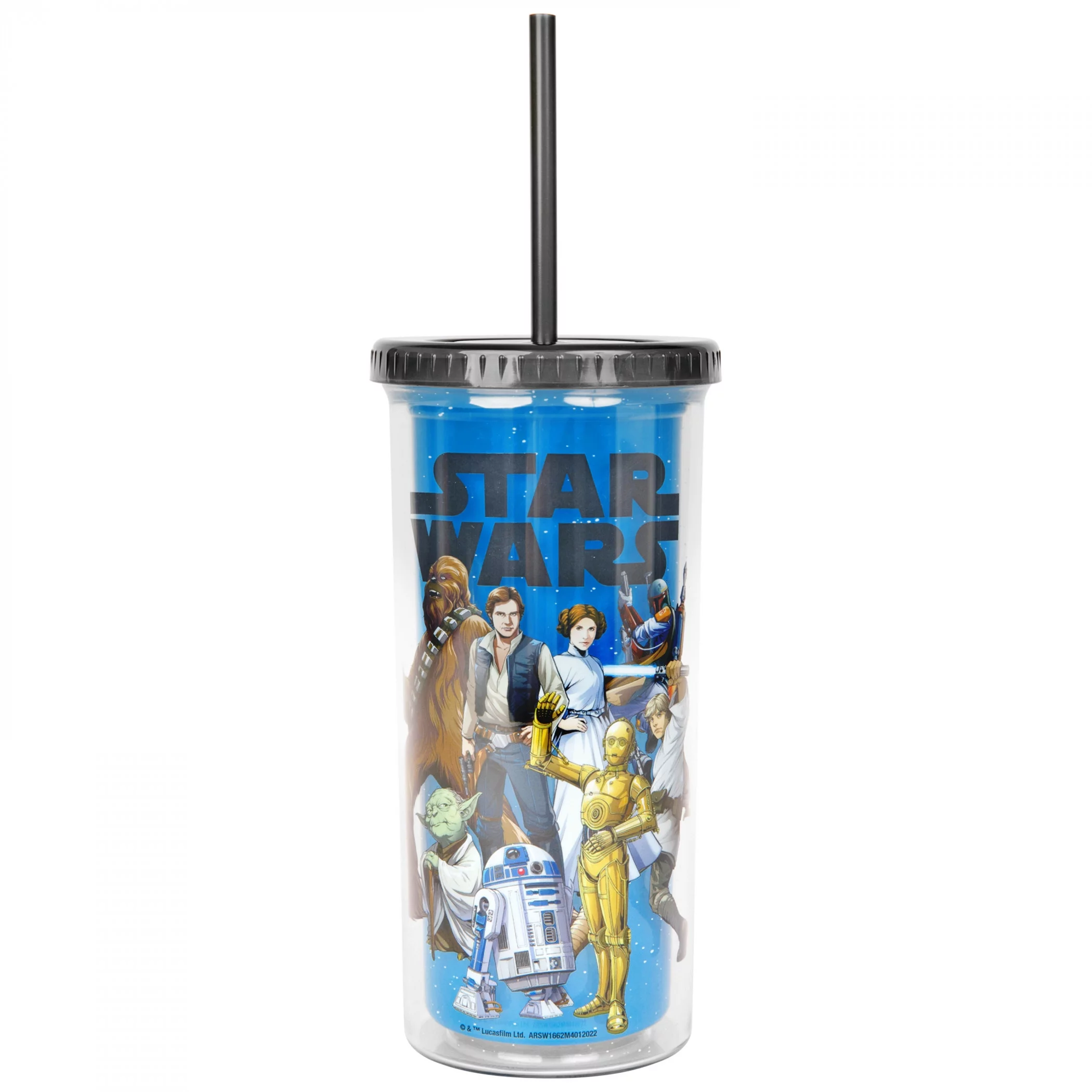 Star Wars 856863 Star Wars Group Shot Color Changing Tumbler with Lid & Straw