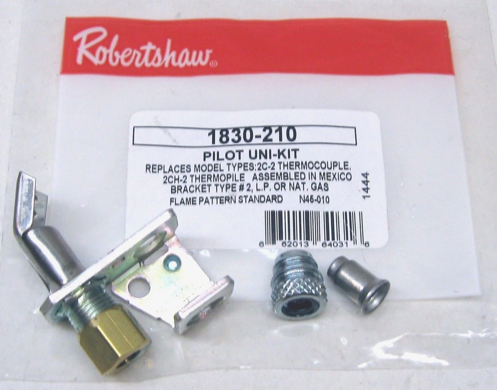 1830-210 Robertshaw Commercial Gas Oven Pilot for 51-1437 Garland 1091899 Brkt#2