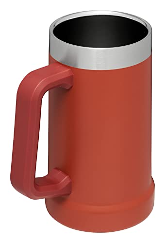 Stanley Stay-Chill Beer Stein 24 oz | Heavy Duty Big Grip Handle | Beer Tumbler Drink Cup, Holds 2 Cans | Insulated Stainless Steel Party Mug | BPA-Free | Azure