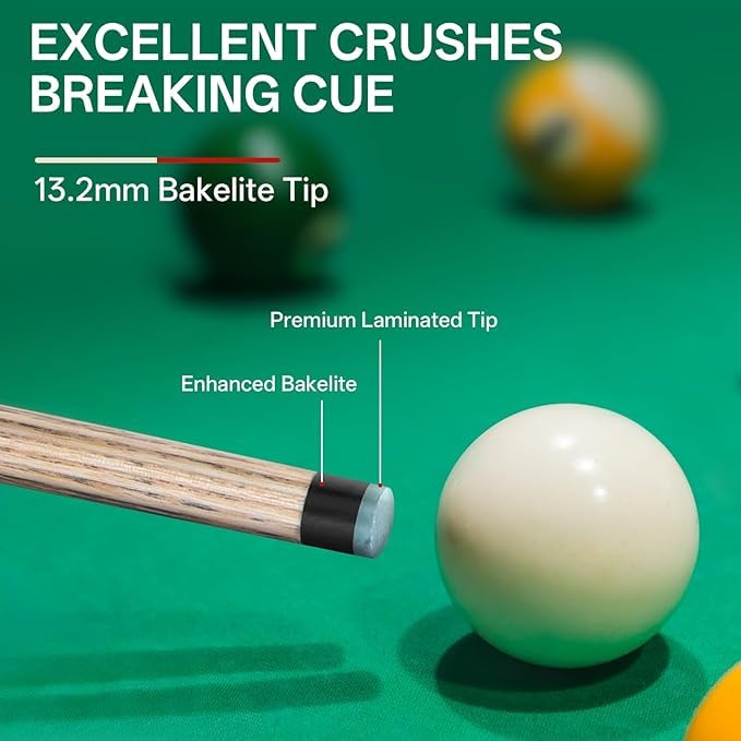 Jump Break Stick Cue, Heavy Hitter Jump Break Cue,2/3 Piece Pool Stick 21~25oz