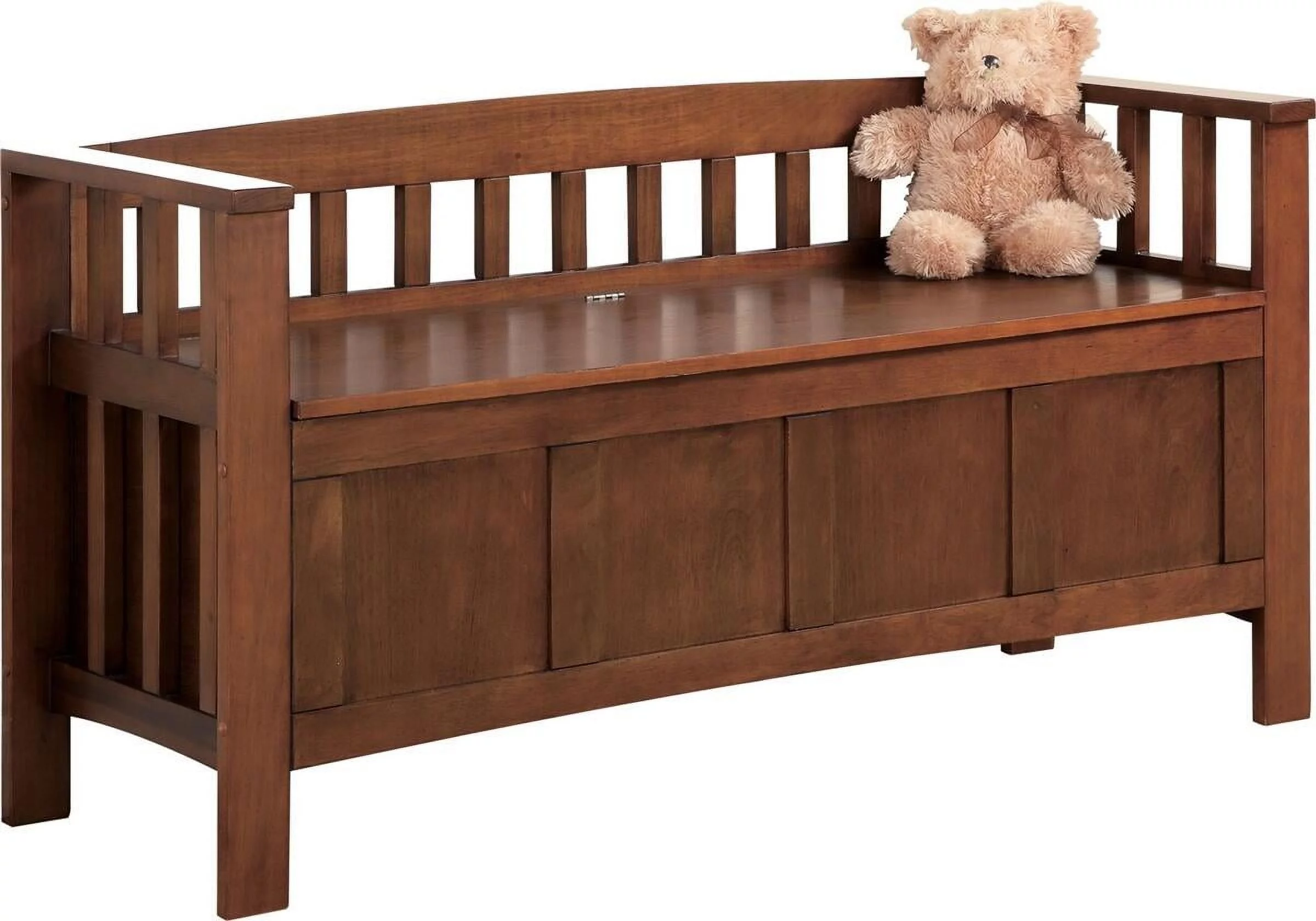 Coaster Wood Storage Bench in Walnut with Flip Top