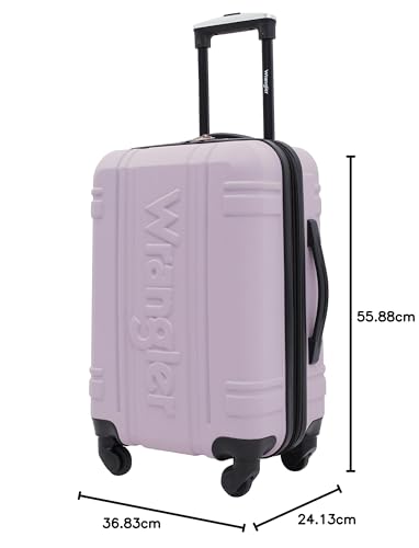 Wrangler Astral Hardside Luggage, Cedar, 20-Inch Carry-On