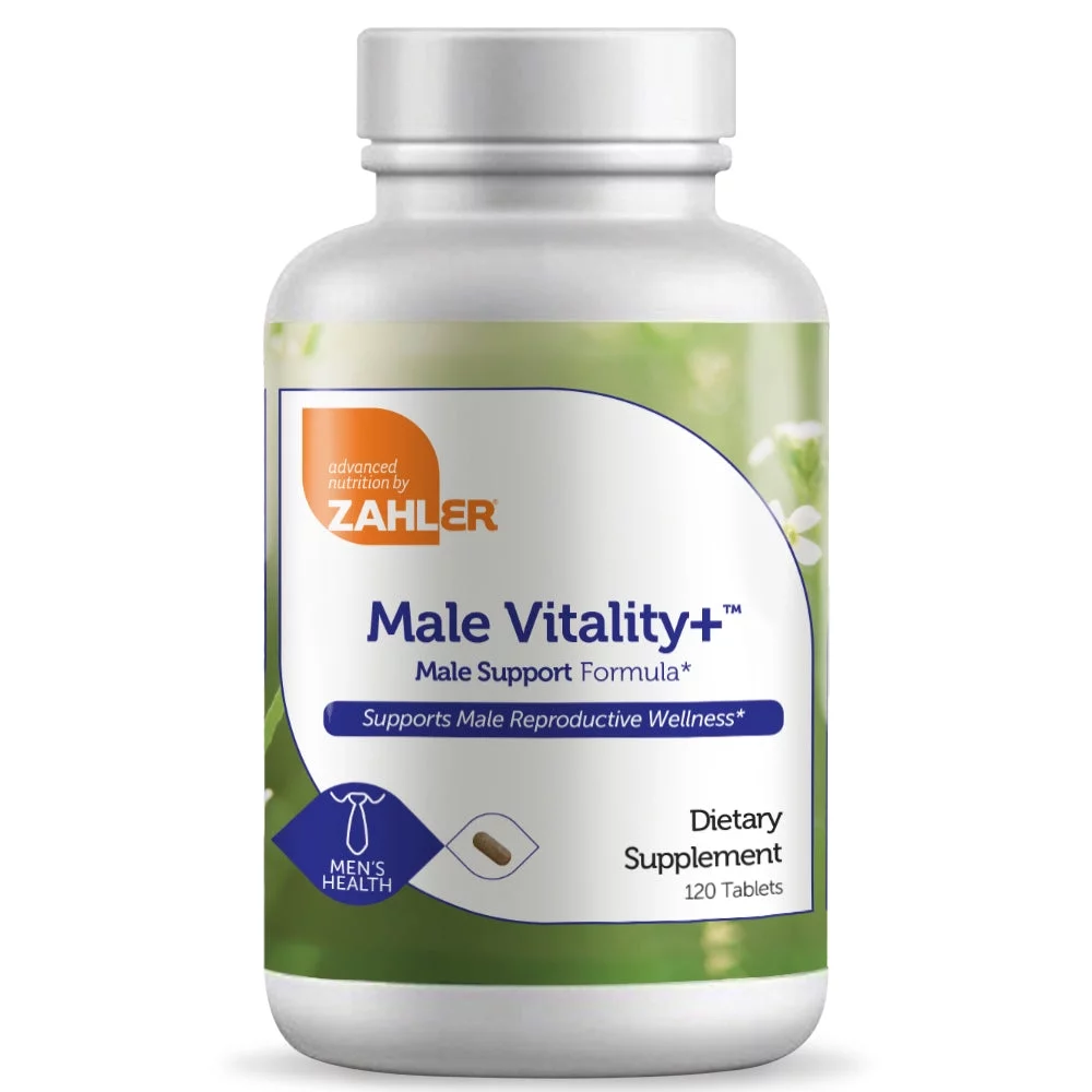 Zahler Male Vitality+, Make Fertility Supplement, 120 Tablets