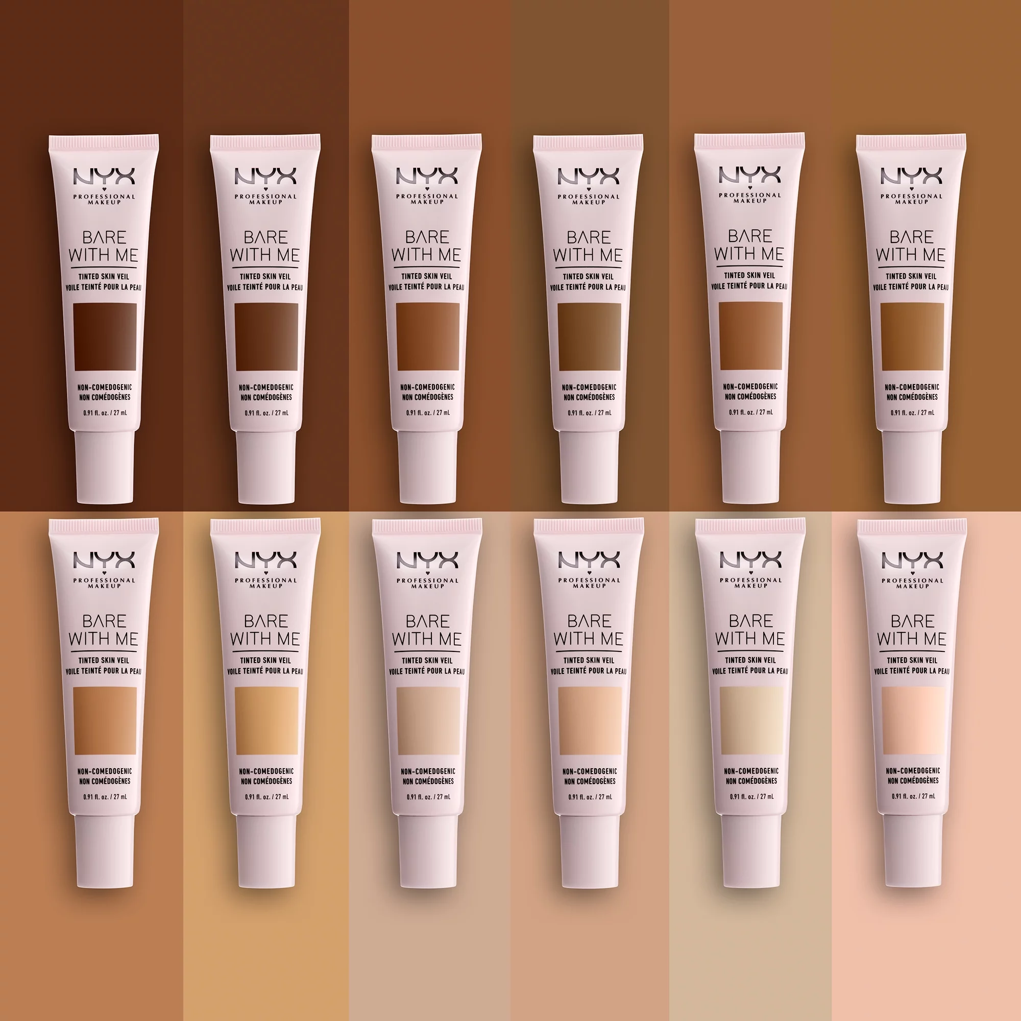 NYX Professional Makeup Bare With Me Tinted Skin Veil, Lightweight BB Cream, Pale Light