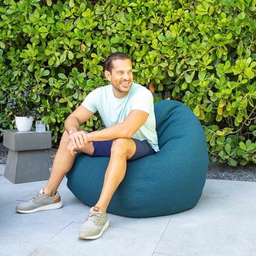 Big Joe Tuffet Weatherproof Bean Bag Chair, Paprika Bella Sunmax, Durable Weather Resistant Fabric, 2.5 feet Teardrop