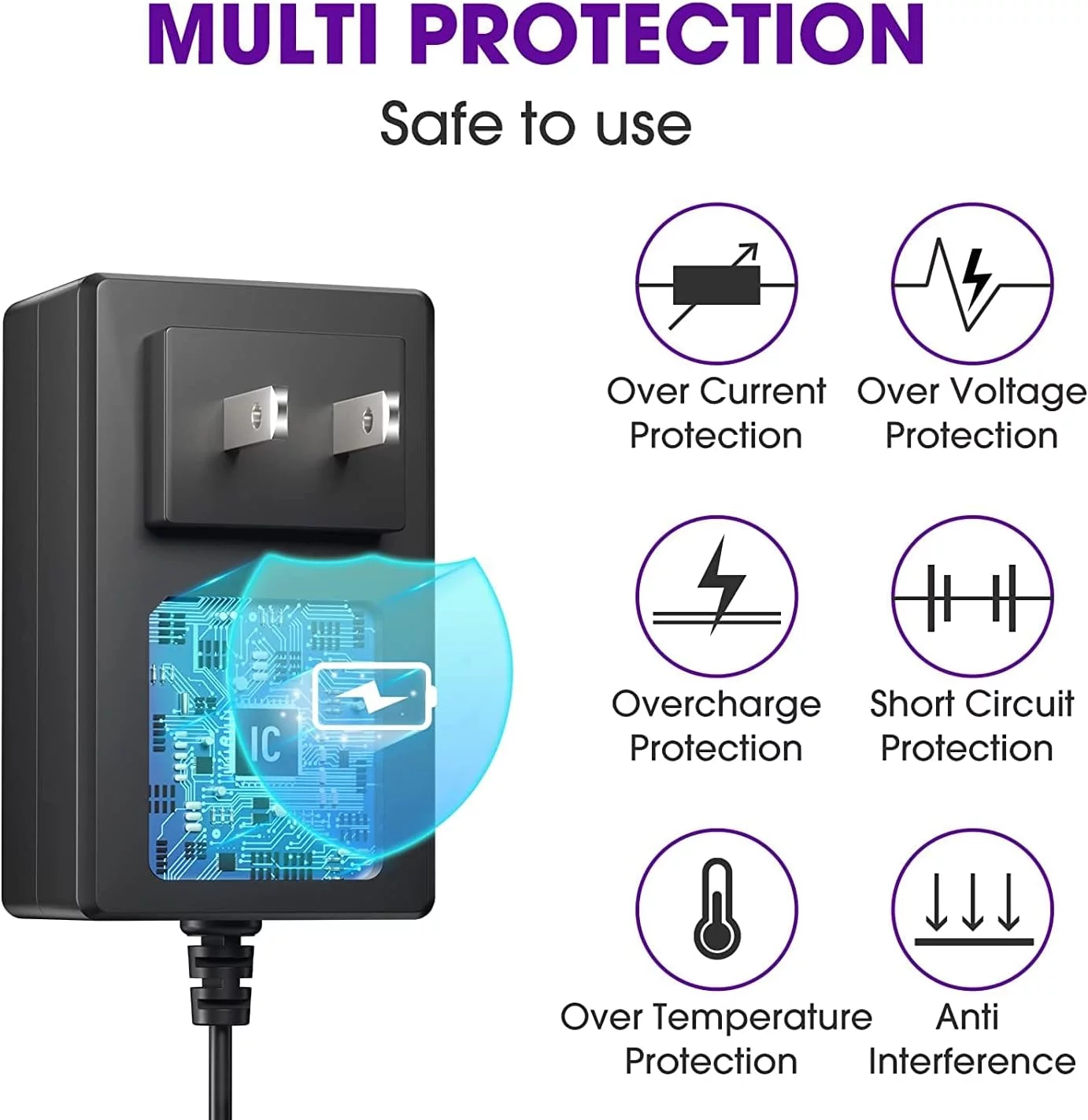 Guy-Tech AC DC Adapter Compatible with Native Instruments NI Traktor Kontrol S8 DJ Controller Power Supply Cord Cable PS Wall Home Charger