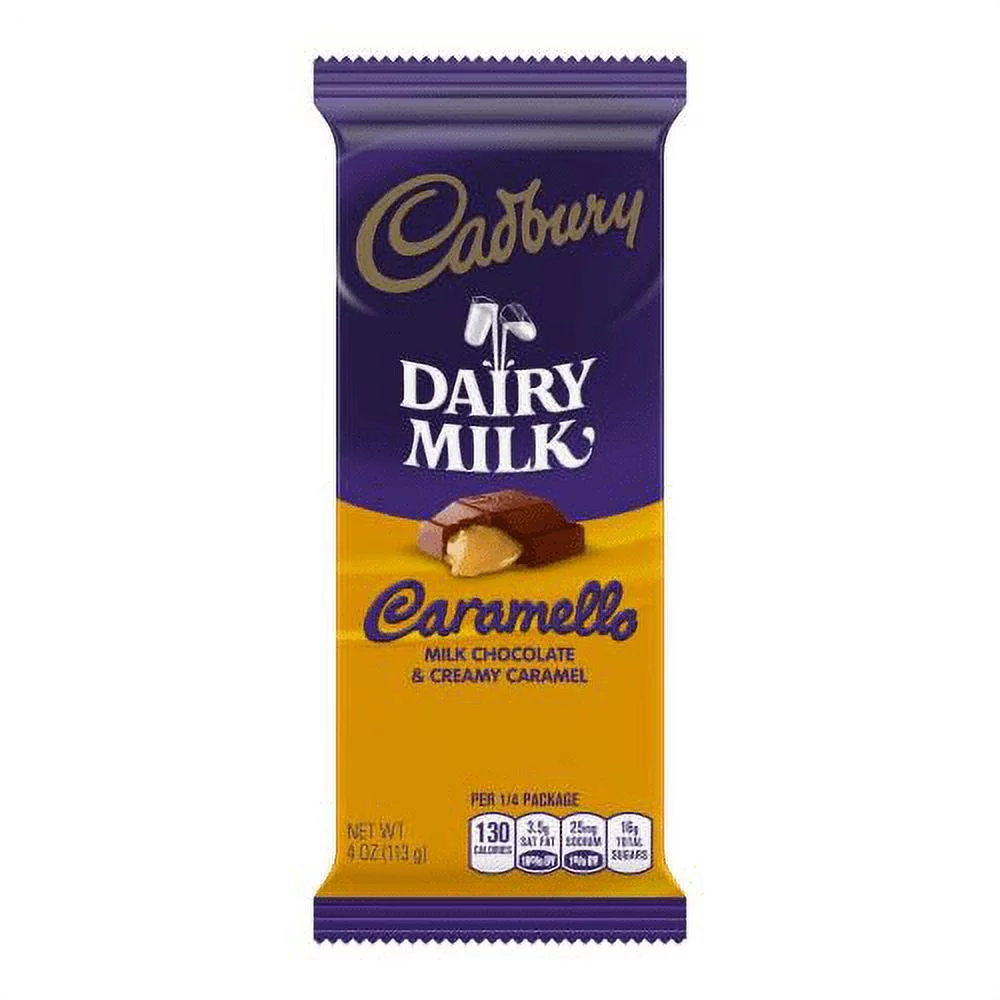 Cadbury Dairy Milk Caramello Bar Caramel - 4.0 Oz. (Pack of 8)