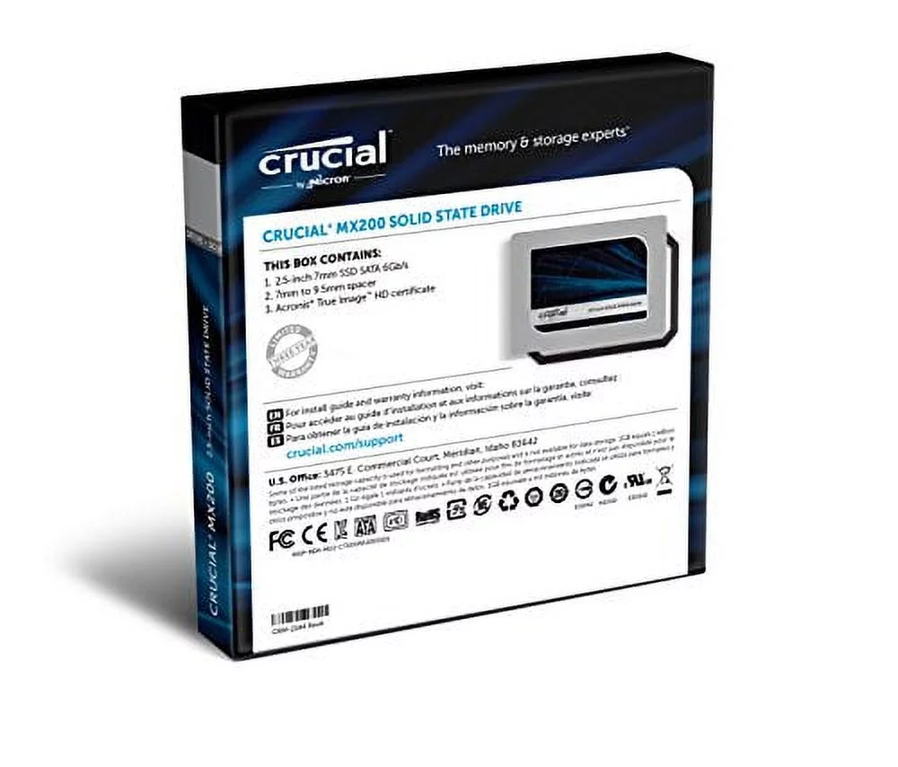Crucial MX200 250 GB Solid State Drive, 2.5