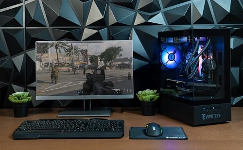 ViprTech Reaper 3.0 Liquid-Cooled PC - AMD Ryzen 7 7700 (5.3Ghz Turbo), RTX 4070 Super 12GB, 32GB DDR5 6400, 2TB NVMe SSD, 800W Gold, VR-Ready, WiFi BT, Win 11, Gaming Desktop Computer Black