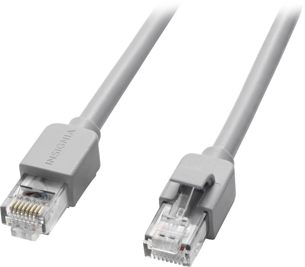 Insignia - 100& Cat-6 Ethernet Cable - Gray