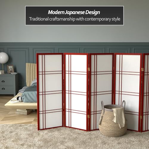 4 ft. Short Double Cross Shoji Screen - White - 3 Panels