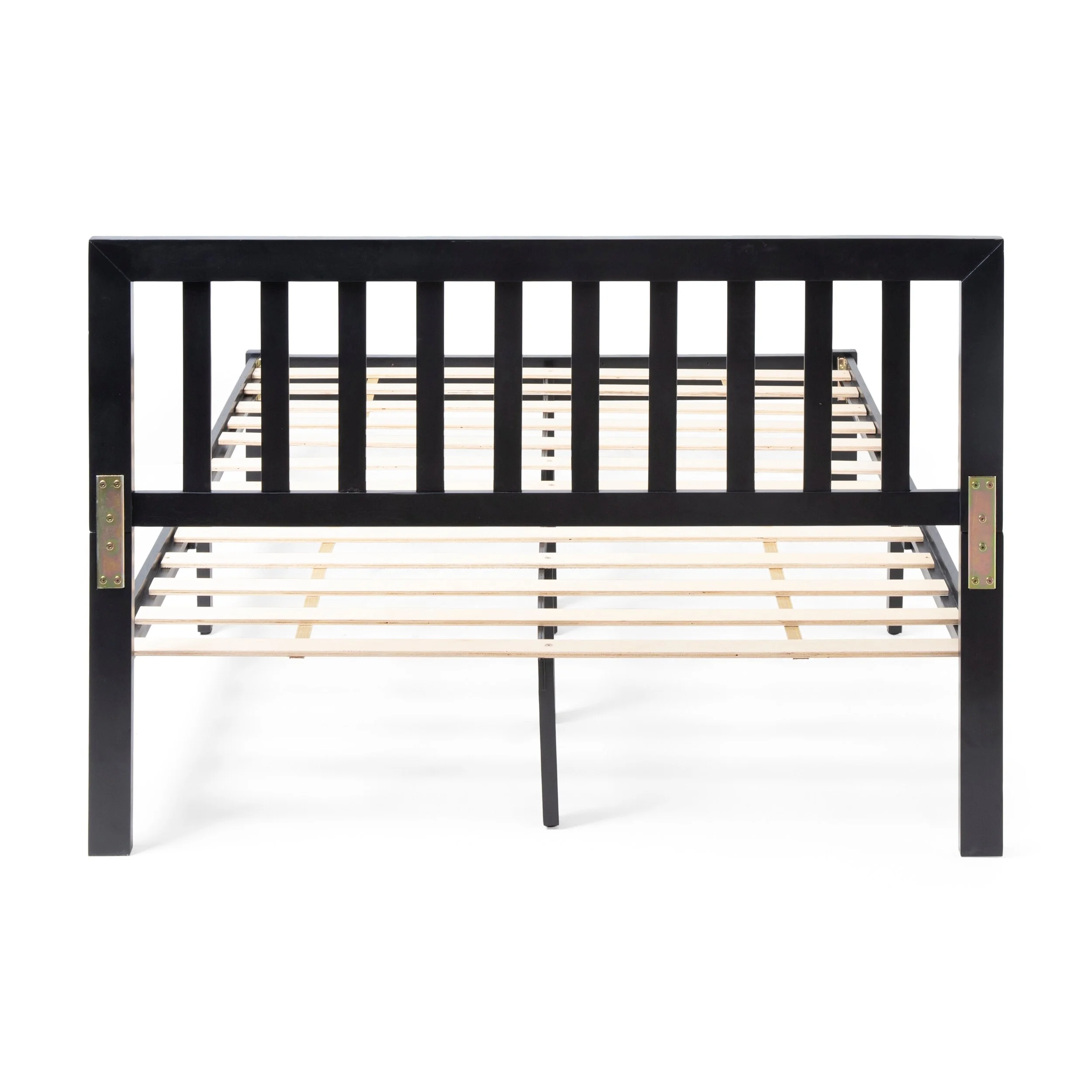 Christopher Knight Home Norgate Modern Farmhouse Acacia Wood Queen Bed Platform by  Black Includes Hardware