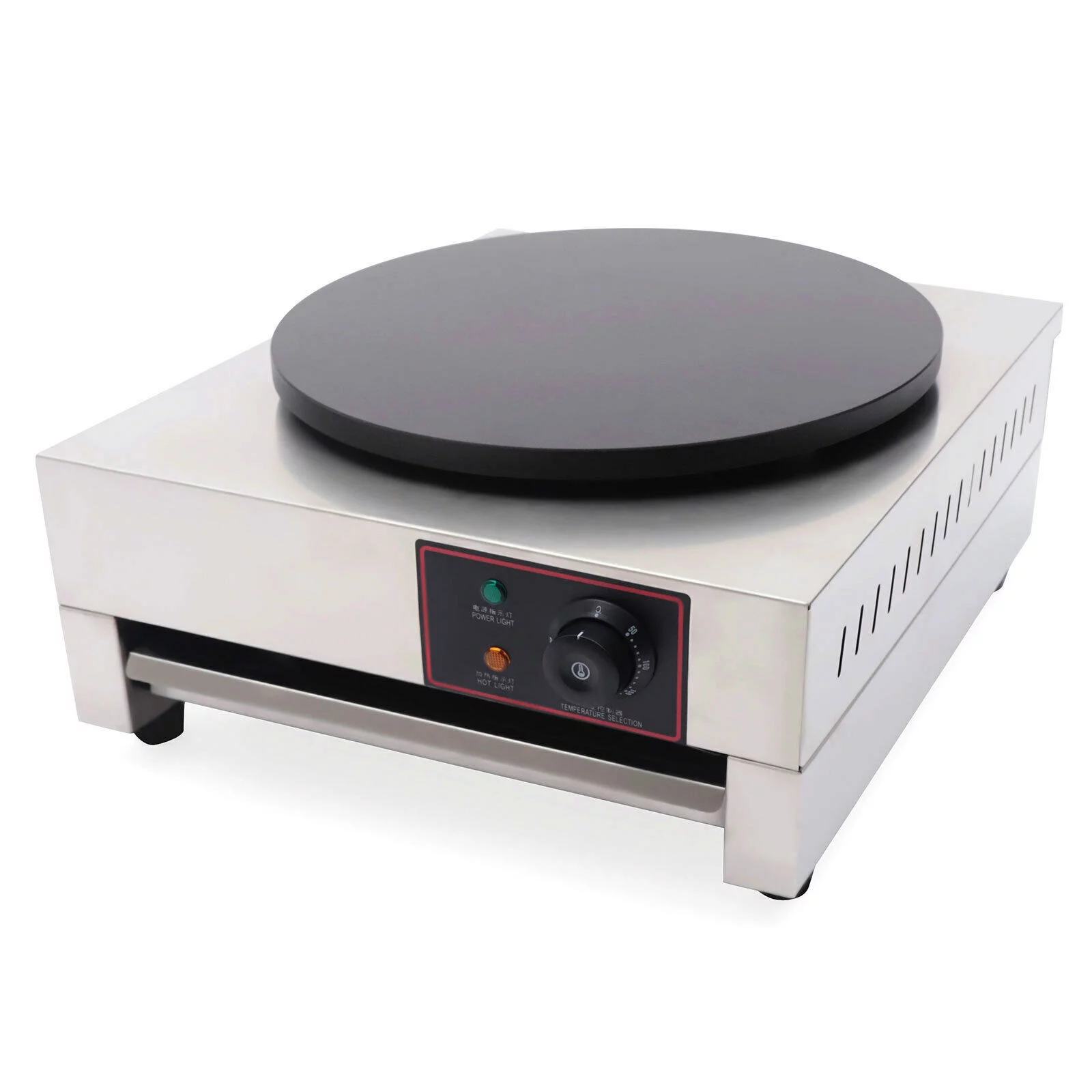 40cm Electric Crepe Maker Machine Circular Frying Pan Griddle Pancakes Stove 1700W 110V Electric Crepe Maker Machine Pancake Griddle Nonstick 40cm Baking Pan 16'' Crepe Maker Pancake Machine