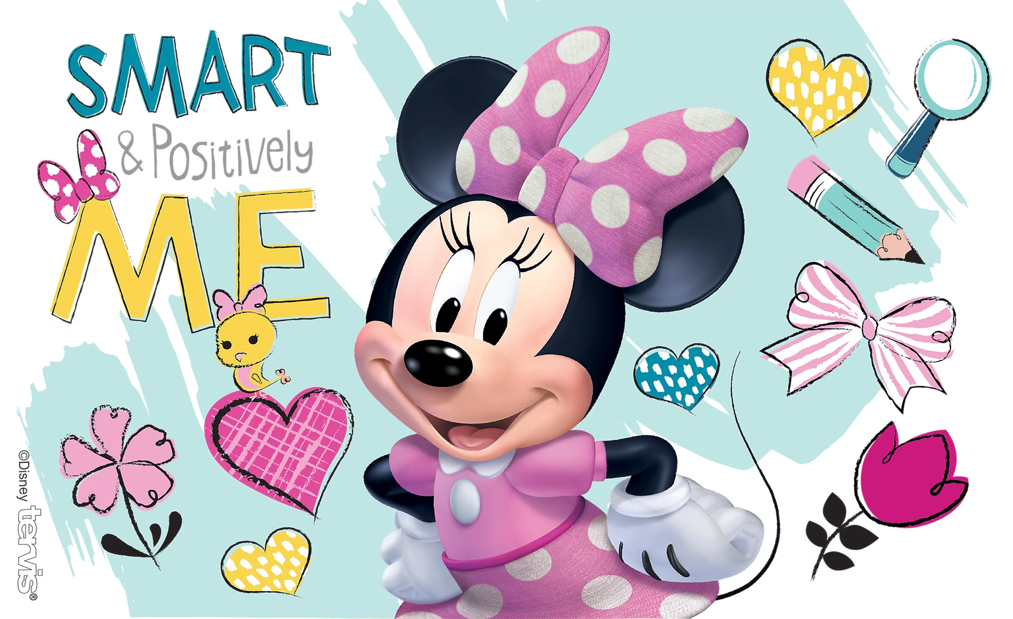 Tervis Disney - Minnie Mouse Smart & Positively Me Made in USA Double Walled  Insulated Tumbler Travel Cup Keeps Drinks Cold & Hot, 10oz Wavy, Classic