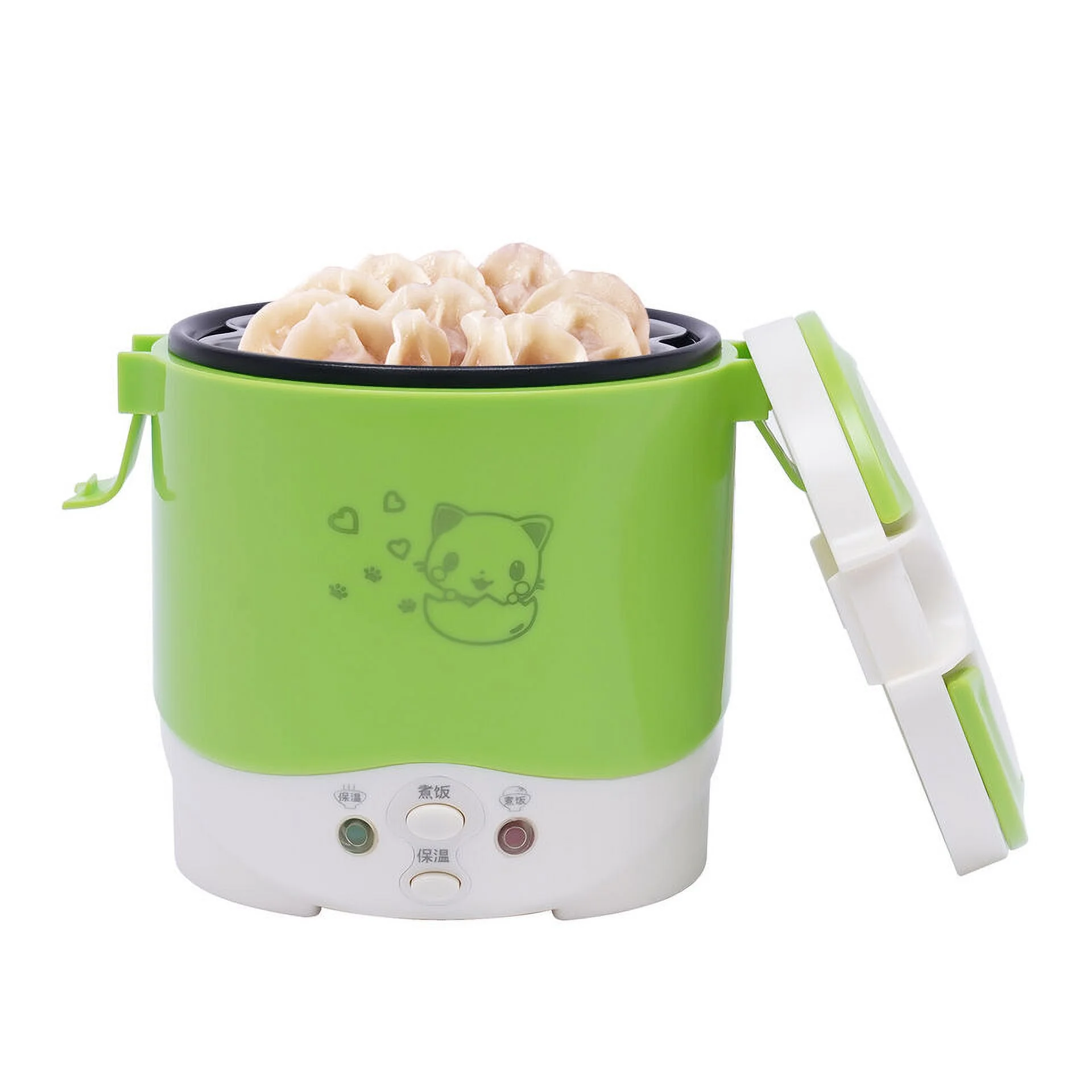 Car Travel Rice Cooker 1L Electric Lunch Box 12V Mini Rice Cooker Steamer