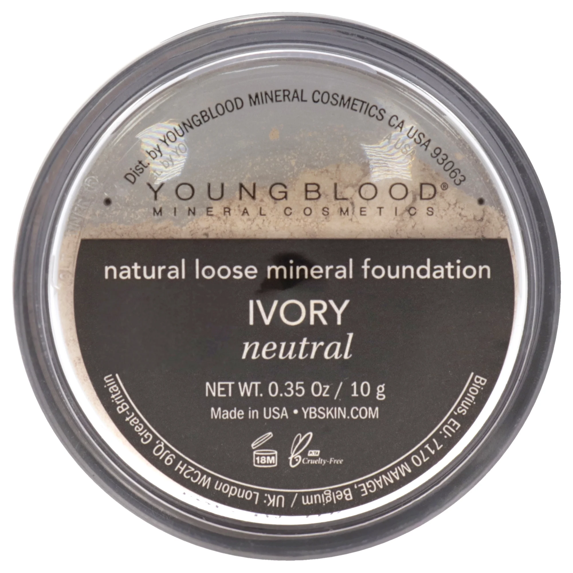 Youngblood Natural Loose Mineral Foundation - Ivory , 0.35 oz Foundation