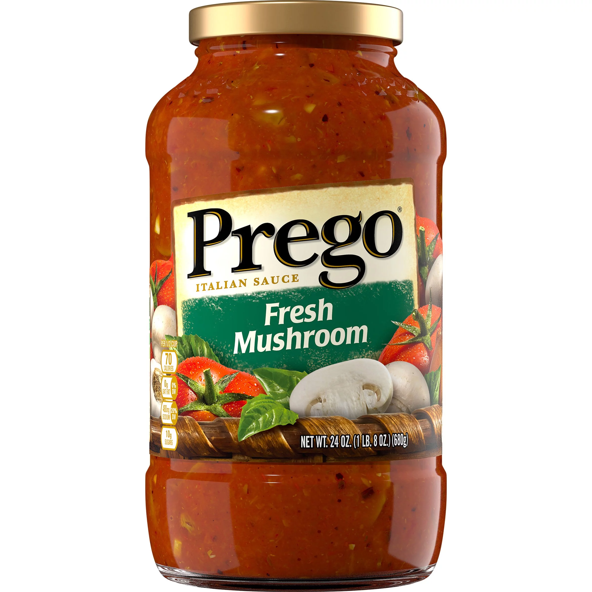Prego Pasta Sauce Italian Tomato Sauce with Fresh Mushroom - 24oz (Pack of 4)