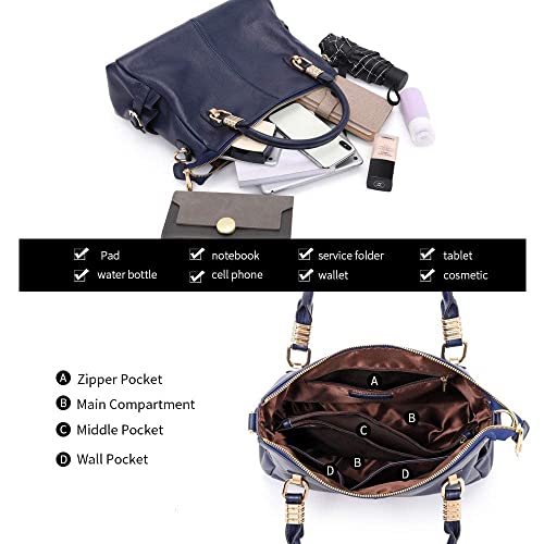 Kattee Soft Women Genuine Leather Purses and Handbags Satchel Tote Shoulder Bag