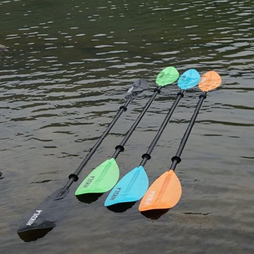 Kayak Paddle 4 Pieces Aluminum Shaft and PP Blade Floating 86.6in/220cm, 90.5inch/230cm Lightweight Oars