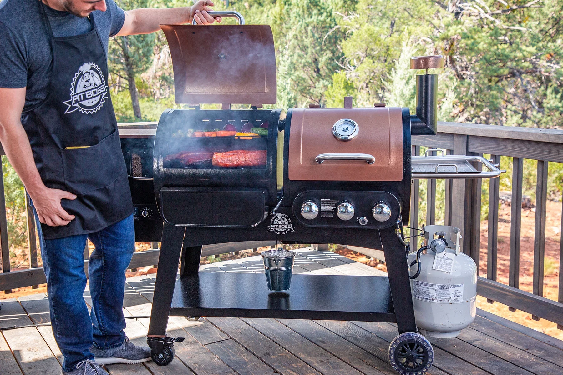 Pit Boss Charleston Gas/Pellet Combo Grill