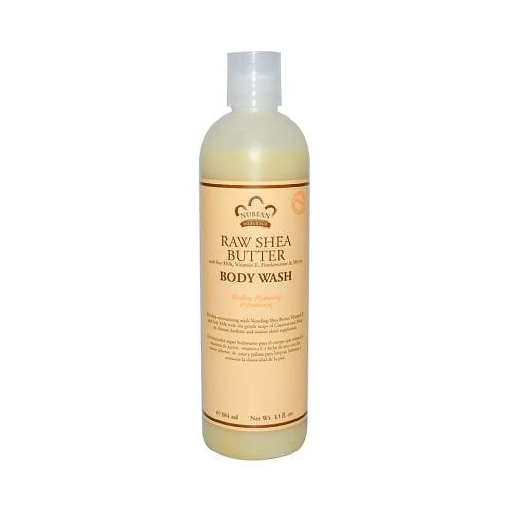Nubian Heritage Body Wash Raw Shea Butter 13 Ounce (384ml) (Pack of 3)