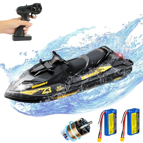 Cheerwing UDI023PRO Brushless RC Jet Boat for Adults, High Speed 25KM/H Remote Control Boat for Pools and Lakes