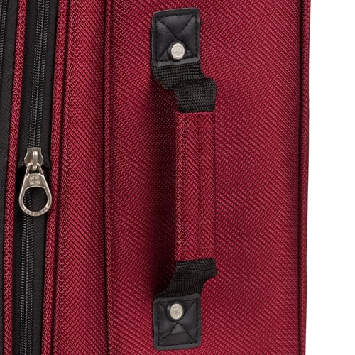 SwissGear Sion Softside Expandable Luggage, Black, Checked-Large 29-Inch