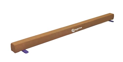 Tumbl Trak 8 Foot Addie Gymnastics Training Suede Balance Beam, High and Low Beam Gymnastics for Home, Non Slip Base, Competition Feel