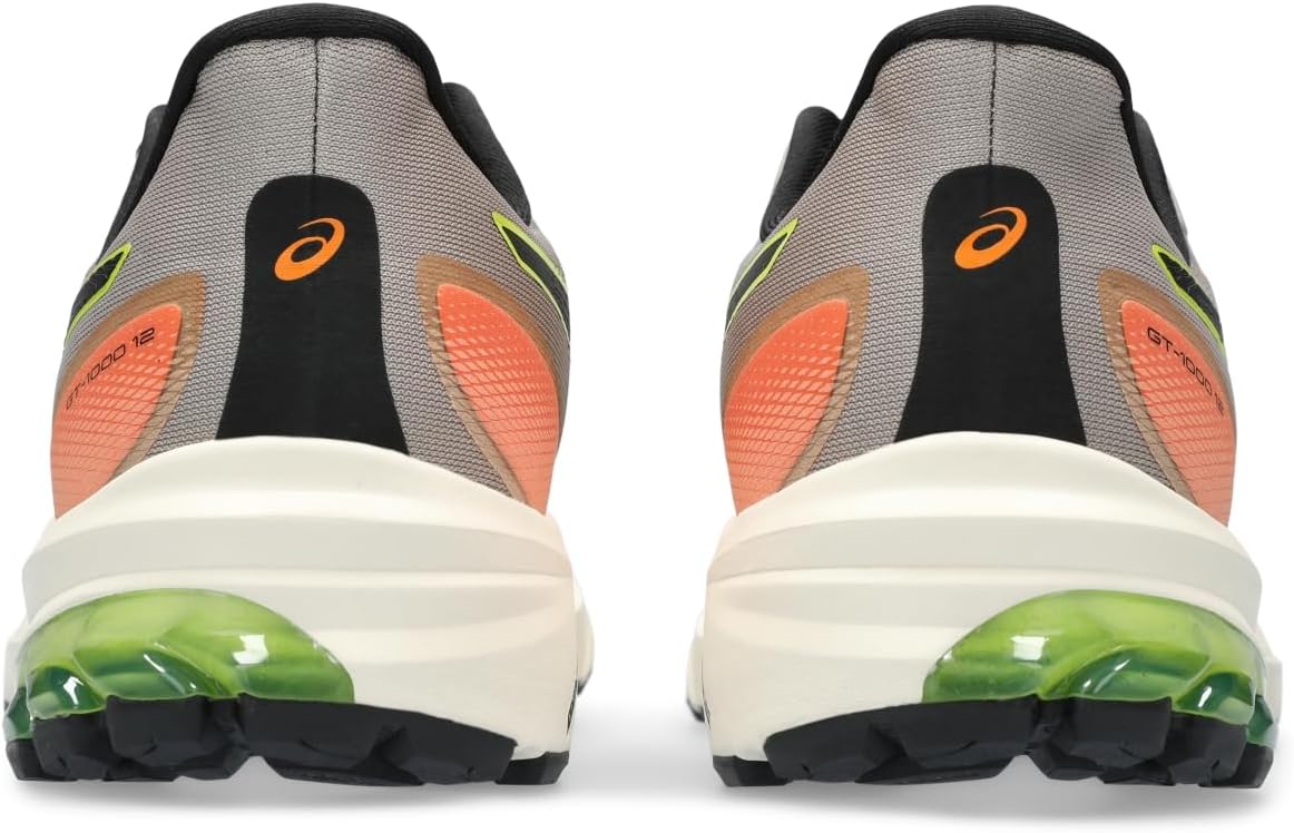 ASICS Men's GT-1000 12 Trail Running Shoes, 10.5, Nature Bathing/NEON Lime