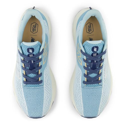 New Balance Women's Fresh Foam Arishi V4 Running Shoe, Quarry Blue/Chrome Blue/Silver Metallic, 7.5