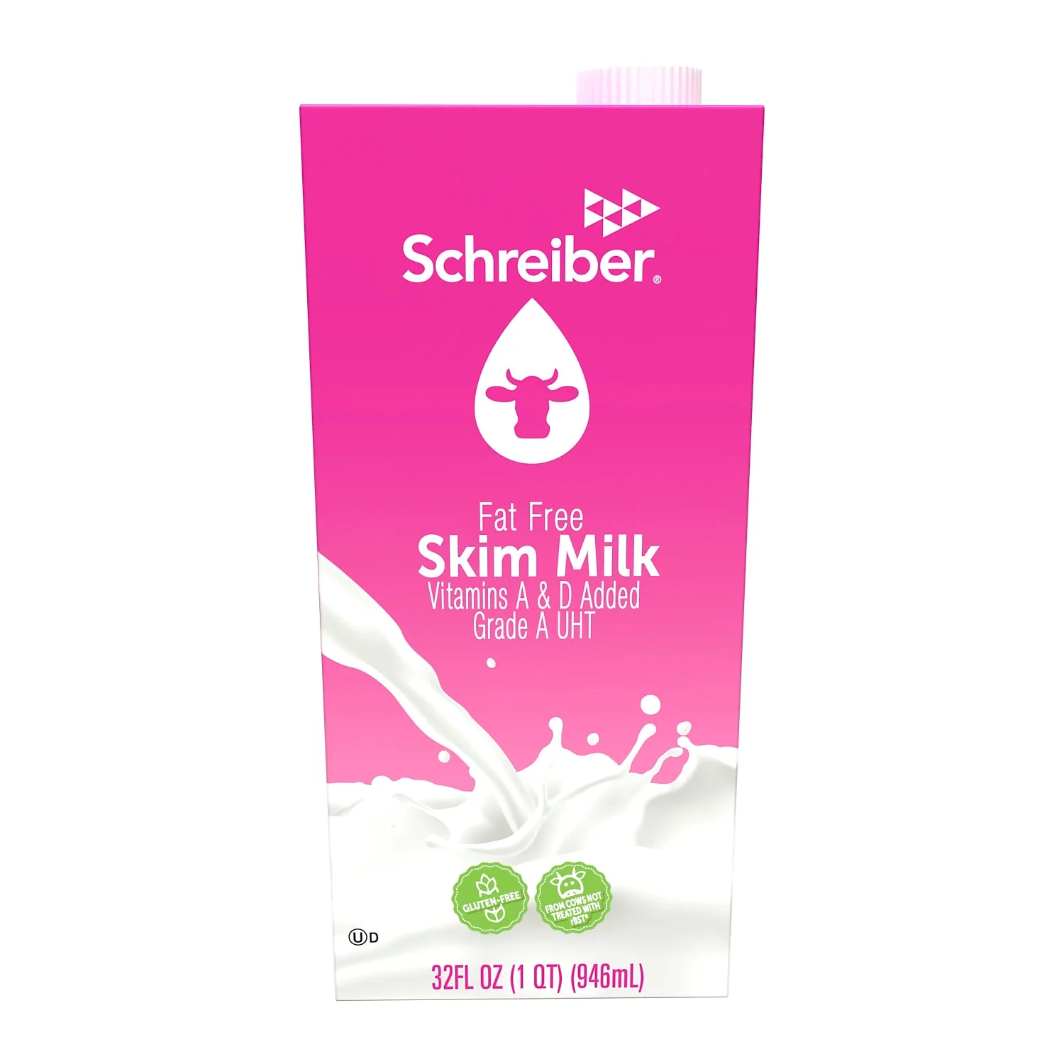 Schreiber Skim Milk, 32 fl oz, 6 Boxes