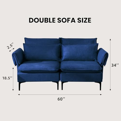 Upholstered Sofa Modular Deep Seat Sofa Couch, 35
