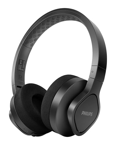 PHILIPS H6509 Wireless Headphones,Over-Ear Bluetooth Headphones with Noise Canceling Pro,Dynamic Bass,70H Battery Life,Fast Charging,Soft Ear Cups,Bluetooth 5.3, Multipoint Connectivity,App Control