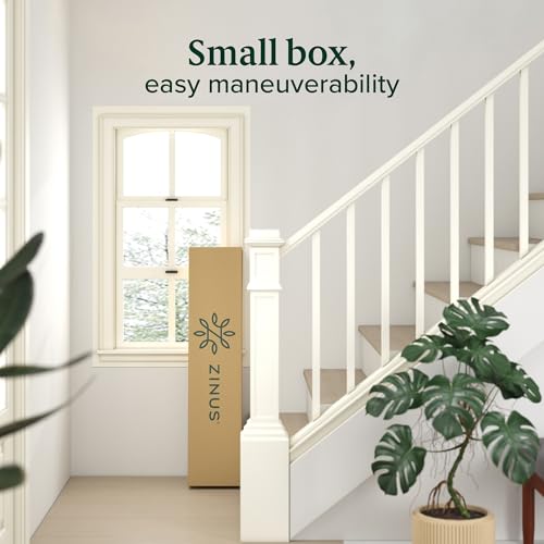 ZINUS Rumi 14in Full Metal Bed Frame, Quick Assembly SmartBase® Mattress Foundation, Heavy Duty Sturdy Steel with No Box Spring Needed, Eco-Friendly Packaging, Black