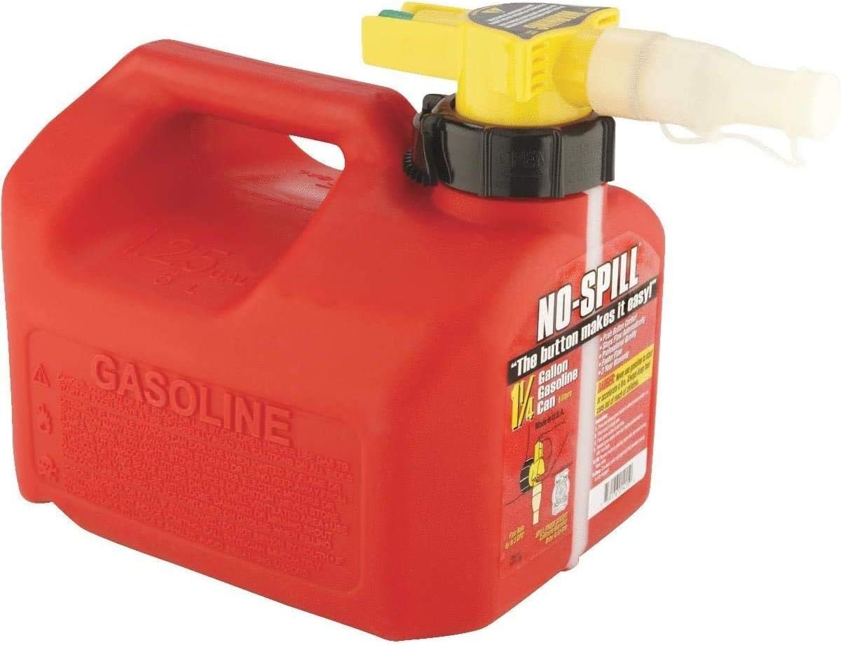 No-Spill Gas Can - 1.25 Gallon/Red