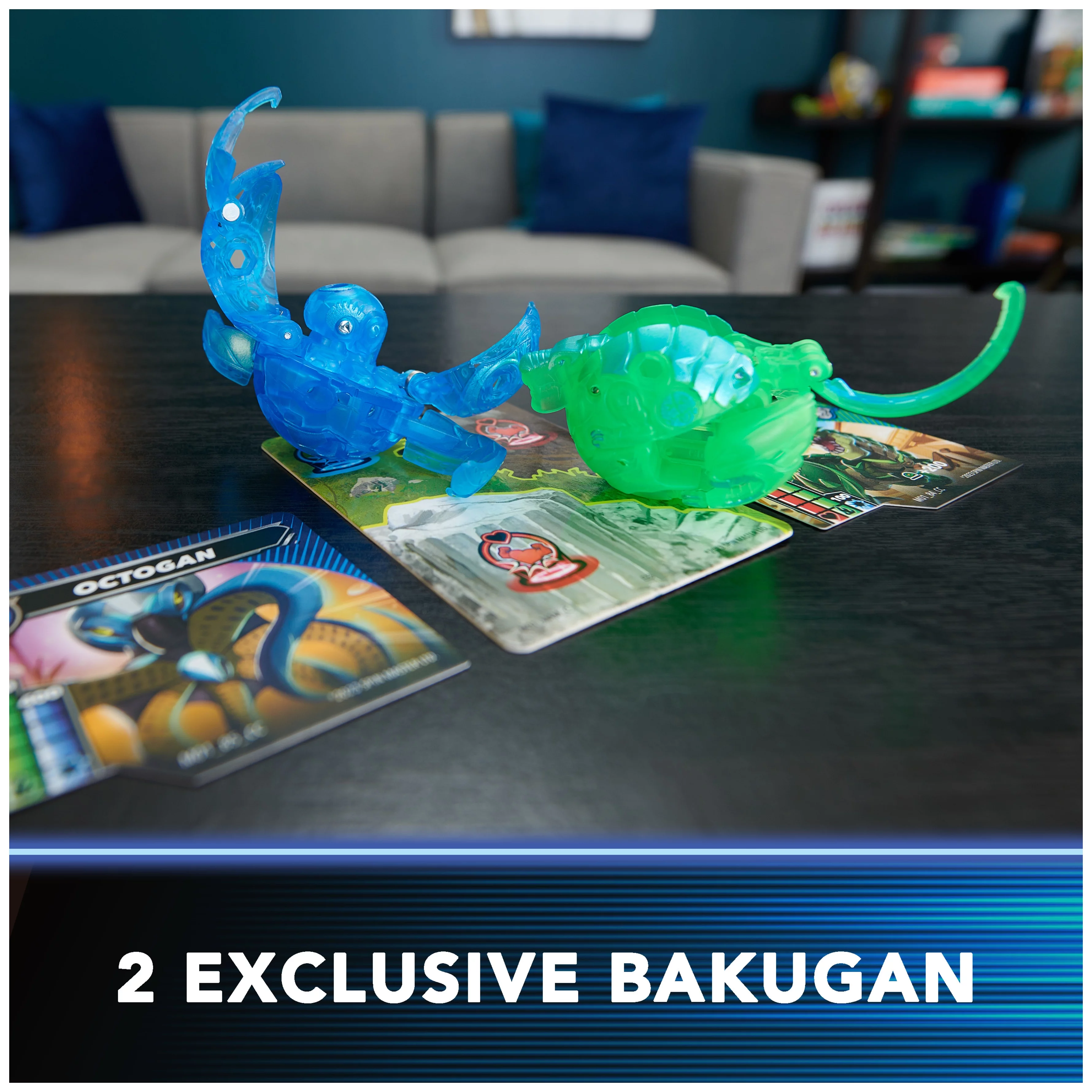 Bakugan Brawl Bros, Customizable 2-Pack Action Figures, Octogan VS Trox