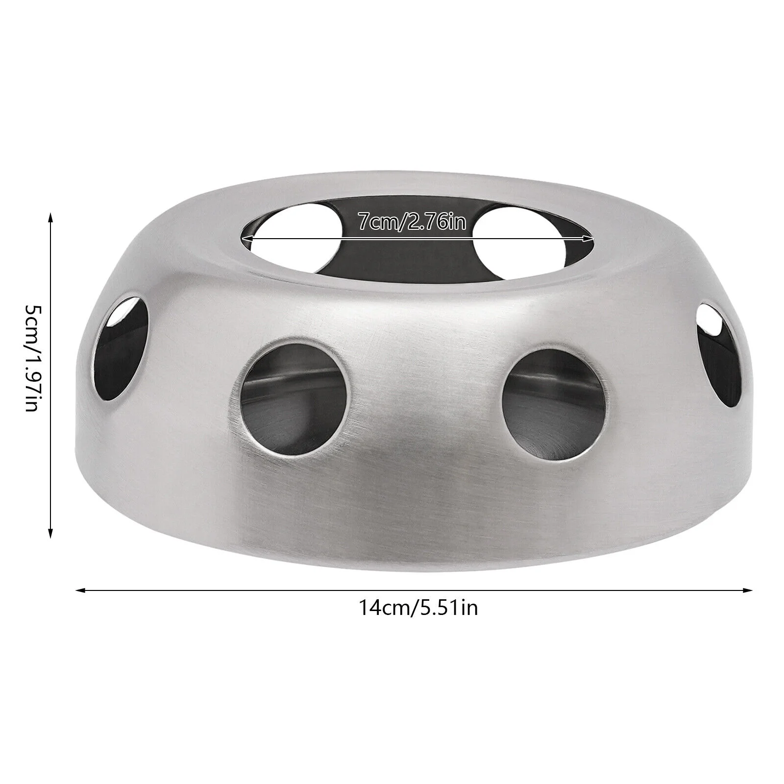 Teapot Warmer, Free Standing Heater Work Stainless Steel Teapot Heater Holder Teapot or Coffee Warmer Base Round Elegant Fit for Heating Various Tea Pots