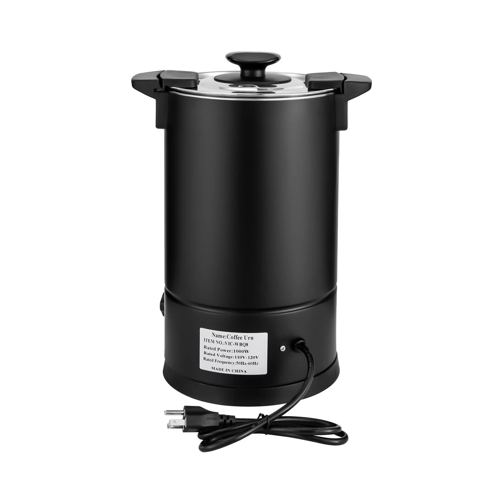 ZhdnBhnos 8L 1KW Commercial Coffee Urn Stainless Steel Coffee Maker Water Urn Tea Brewer Office Hot Drink Dispenser