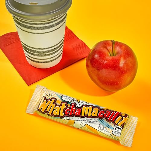 WHATCHAMACALLIT Chocolate Caramel Peanut Crisps Candy Bars, 1.6 oz (12 Count)