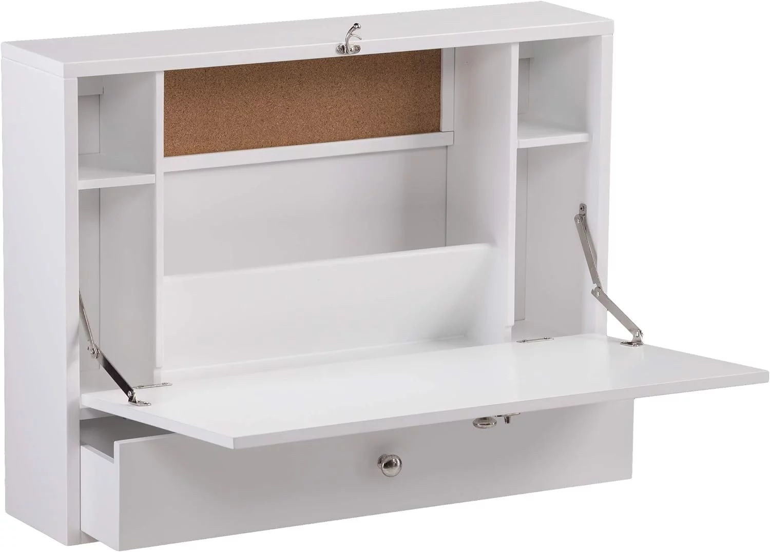 Willingham Wall Mount Folding Desk, White